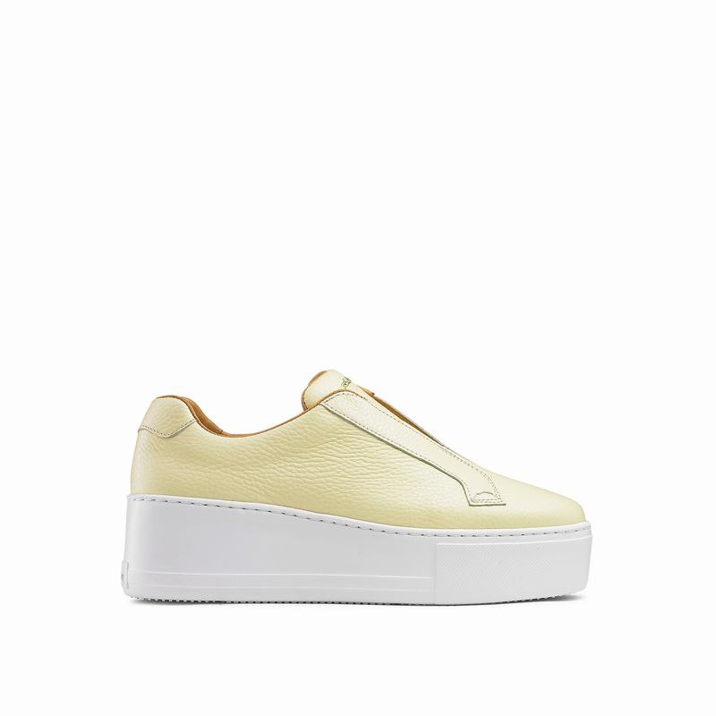 Russell And Bromley Park Up Platform Sneakers Dame Gul | XZF1178MD