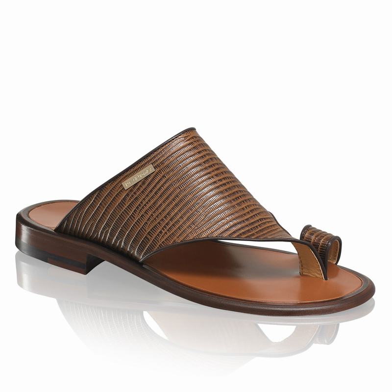 Russell And Bromley Perugia Sandaler Herre Brune | YWD1417IK