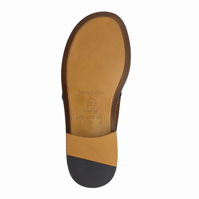 Russell And Bromley Perugia Sandaler Herre Brune | YWD1417IK