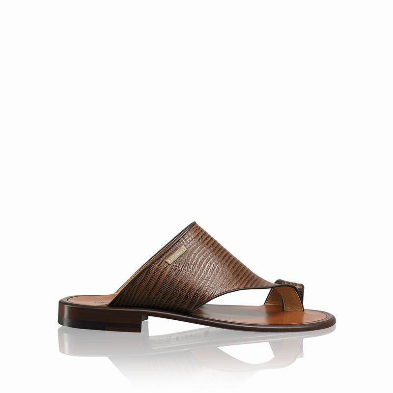 Russell And Bromley Perugia Sandaler Herre Brune | YWD1417IK