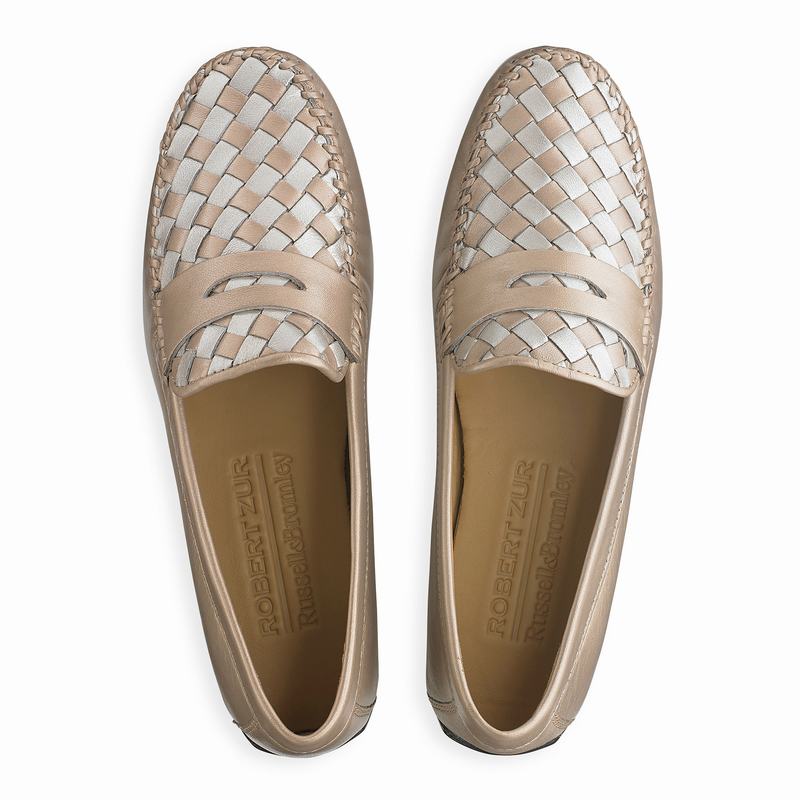 Russell And Bromley Petra Mokkasiner Dame Metallic | YBH7557PZ