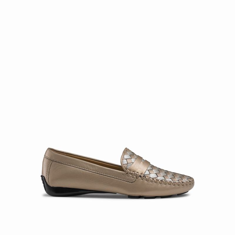 Russell And Bromley Petra Mokkasiner Dame Metallic | YBH7557PZ