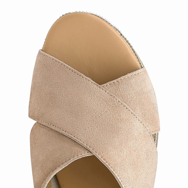 Russell And Bromley Plaza Luxe Kilehæl Sandaler Dame Brune | OUX7513WG