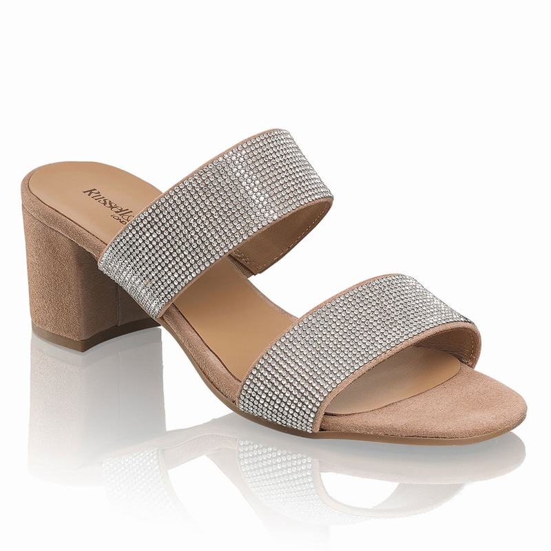 Russell And Bromley Plaza Mid Kilehæl Sandaler Dame Brune | GKO7479AA