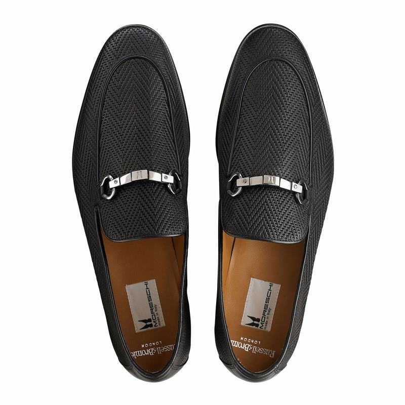 Russell And Bromley Pluto Mokkasiner Herre Sort | LFK6012TB