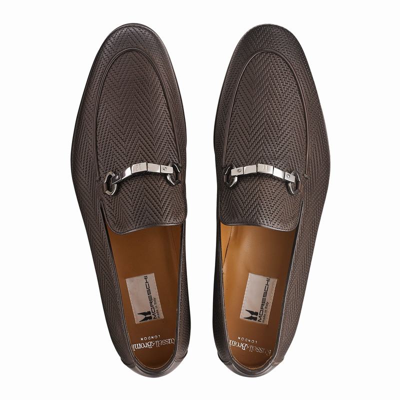 Russell And Bromley Pluto Mokkasiner Herre Brune | PDO8021MK