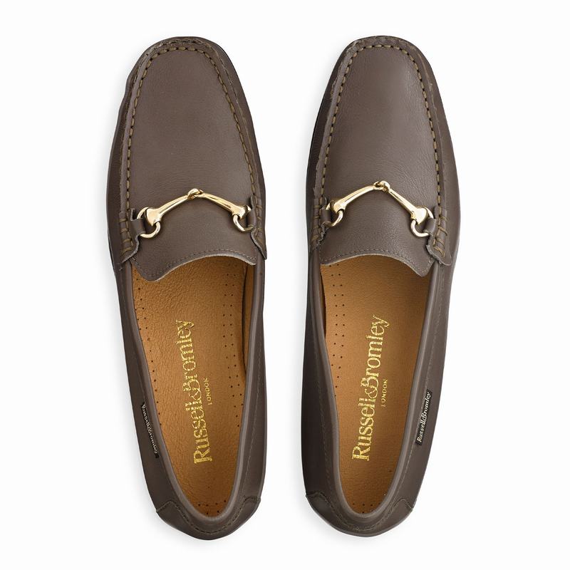 Russell And Bromley Poshmoc Mokkasiner Dame Brune | FWT3771MU