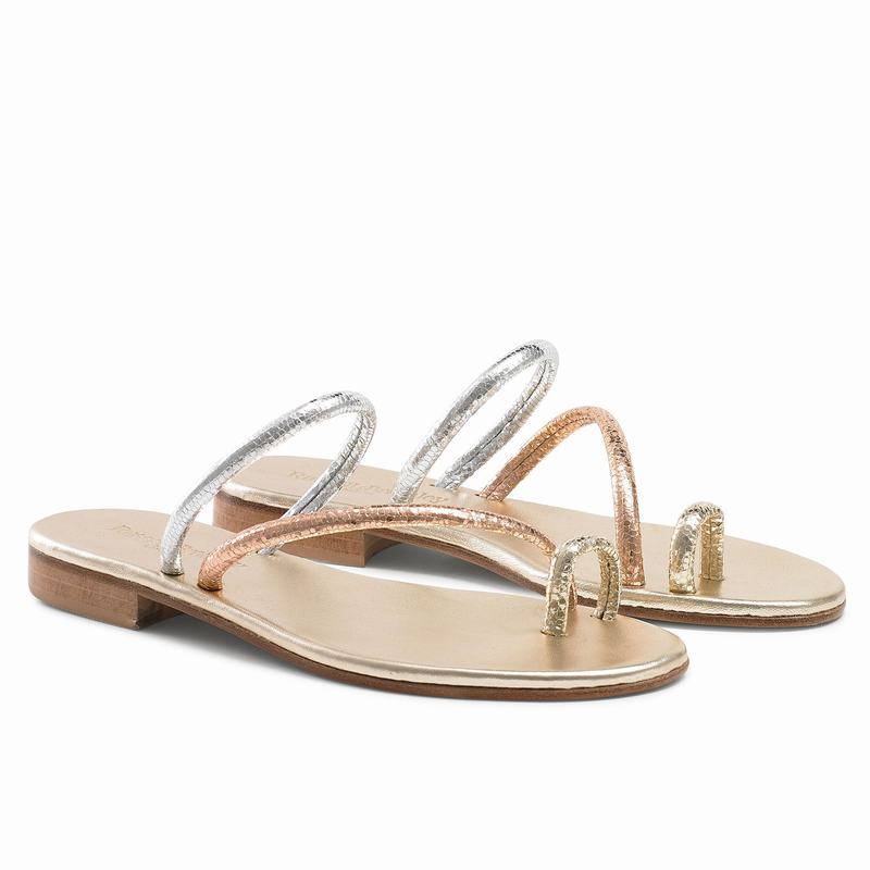 Russell And Bromley Quartz Sandaler Dame Metallic | AMY381NK