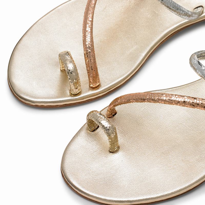 Russell And Bromley Quartz Sandaler Dame Metallic | AMY381NK