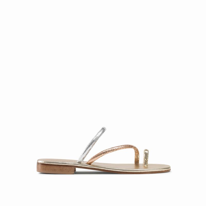 Russell And Bromley Quartz Sandaler Dame Metallic | AMY381NK