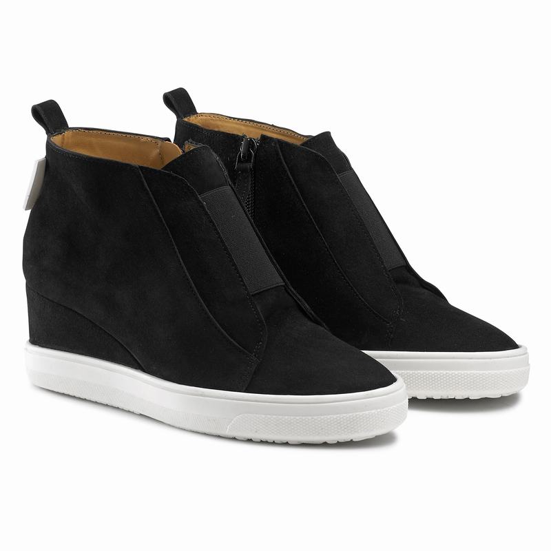 Russell And Bromley Ready Set Platform Sneakers Dame Sort | CEF3071JI