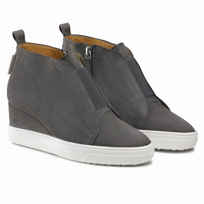 Russell And Bromley Ready Set Platform Sneakers Dame Grå | PBF643BC