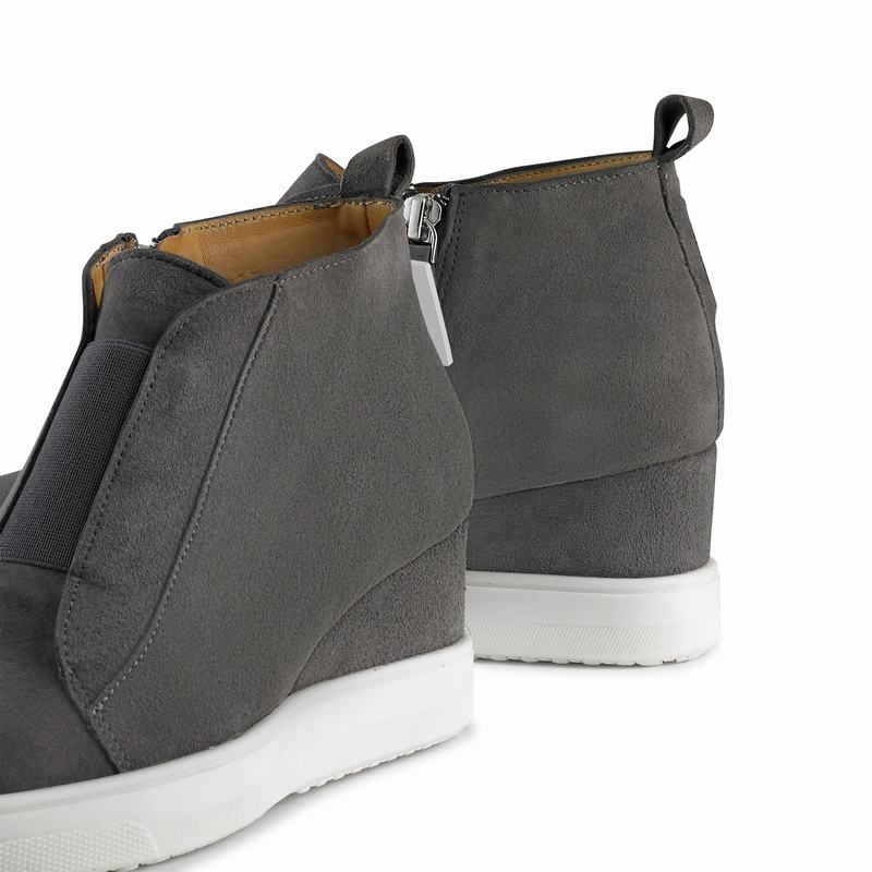 Russell And Bromley Ready Set Platform Sneakers Dame Grå | PBF643BC