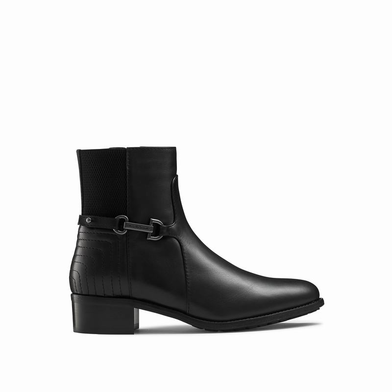 Russell And Bromley Rein Fall Ankelstøvler Dame Sort | PVH736ML