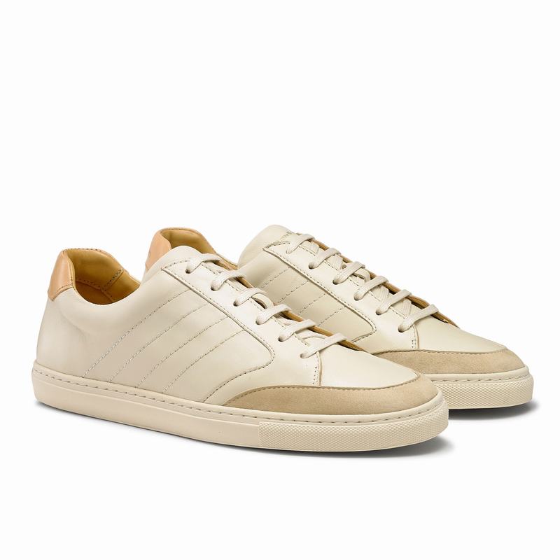 Russell And Bromley Retrospect Lave Sneakers Herre Hvide Hvide | VGV4420GU