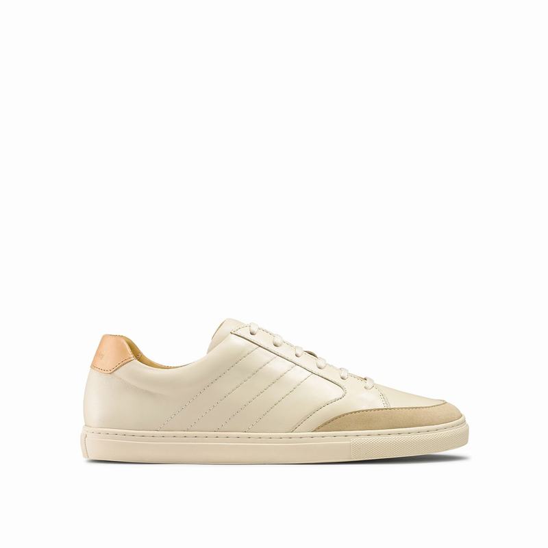 Russell And Bromley Retrospect Lave Sneakers Herre Hvide Hvide | VGV4420GU