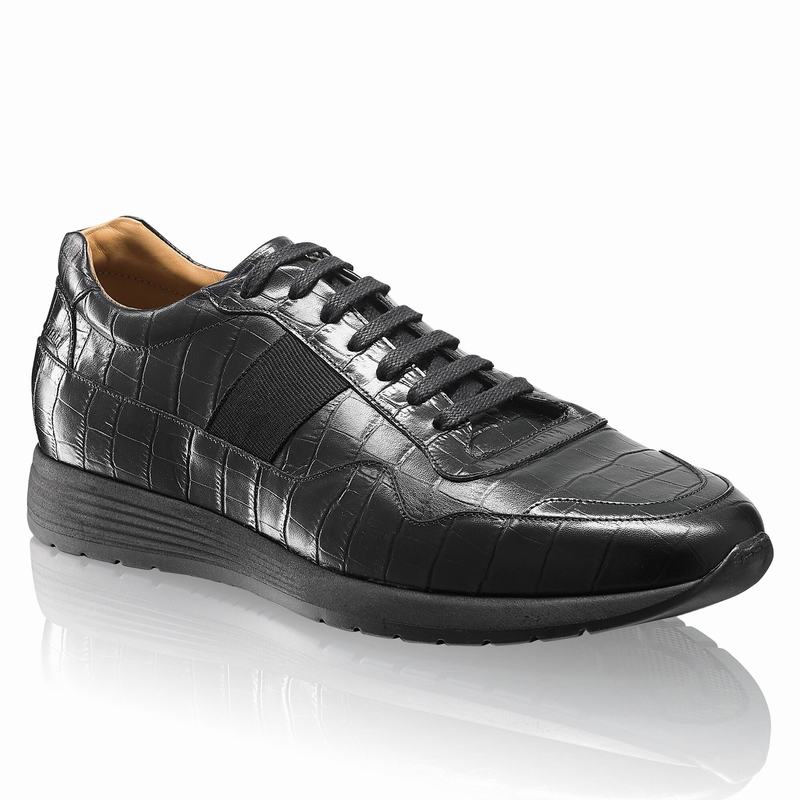 Russell And Bromley Run Time Lave Sneakers Herre Sort | JMJ5461TC