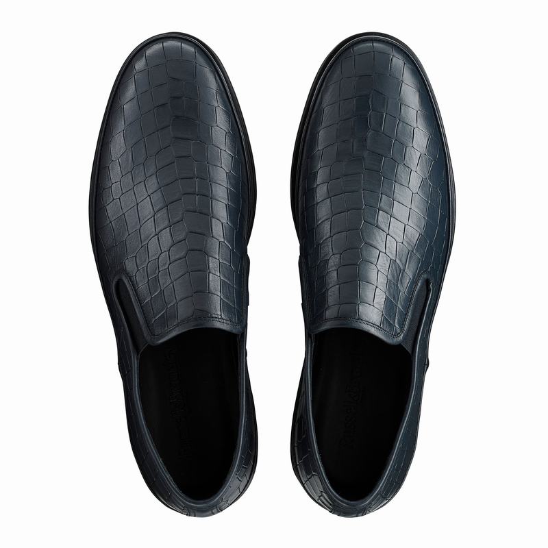 Russell And Bromley Sanmarino Slip On Sko Herre Blå | DJS8012WP