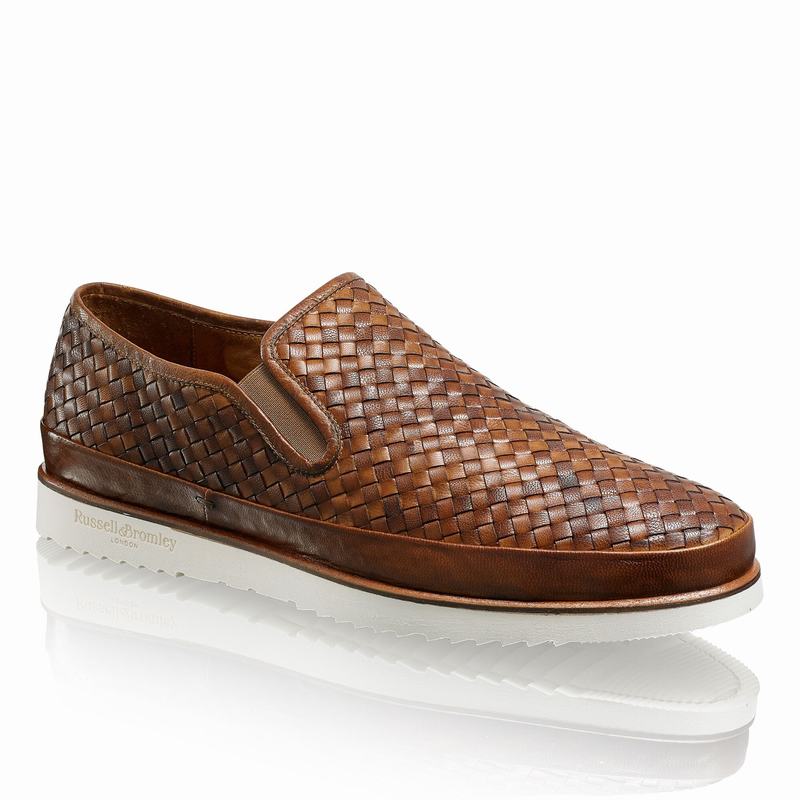 Russell And Bromley Sanmarino Slip On Sko Herre Brune | FUD954IS