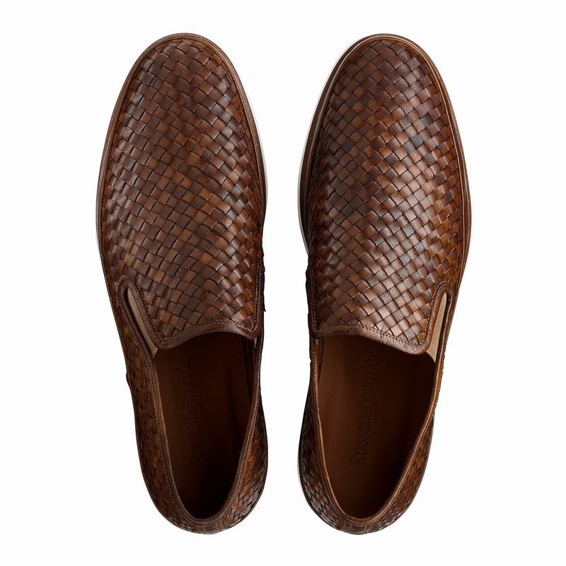 Russell And Bromley Sanmarino Slip On Sko Herre Brune | FUD954IS