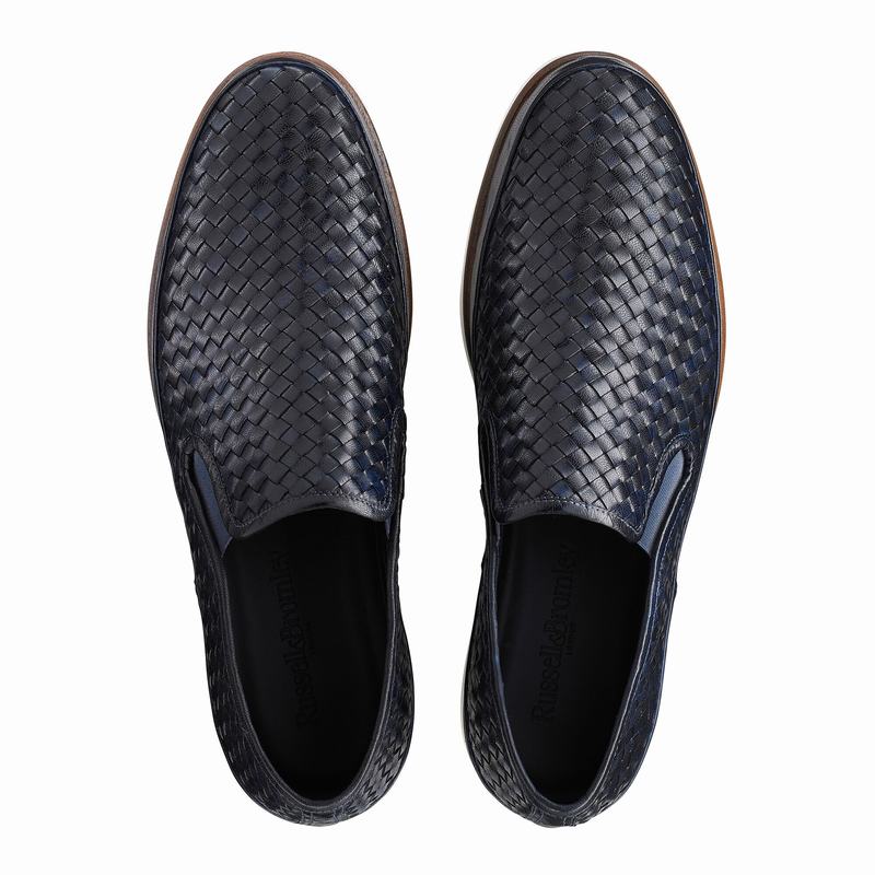 Russell And Bromley Sanmarino Slip On Sko Herre Blå | WTD8992TS