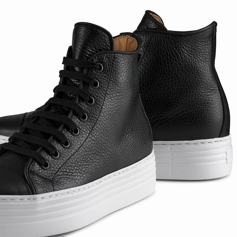 Russell And Bromley Saturn Hi Høje Sneakers Dame Sort | GJP8423ZO