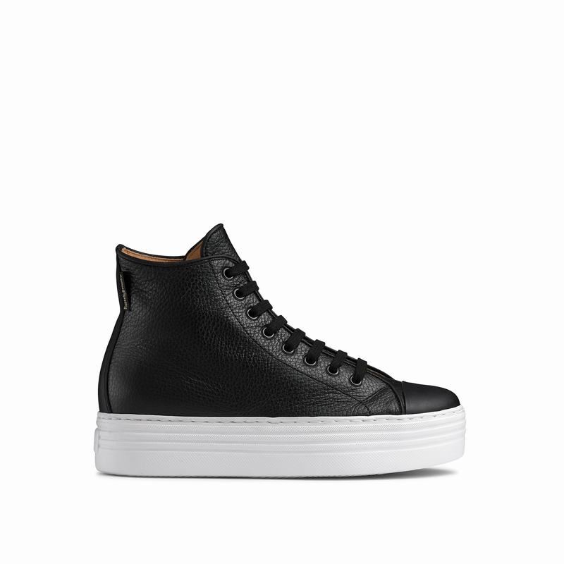 Russell And Bromley Saturn Hi Høje Sneakers Dame Sort | GJP8423ZO