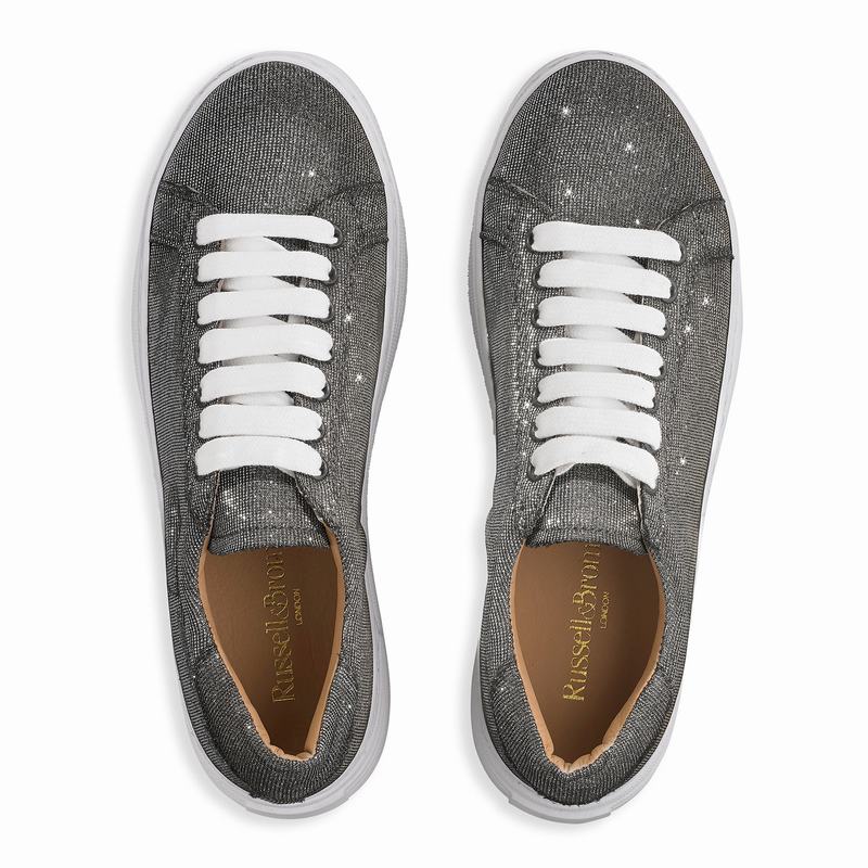 Russell And Bromley Saturn Platform Sneakers Dame Metallic | QYC2480KQ