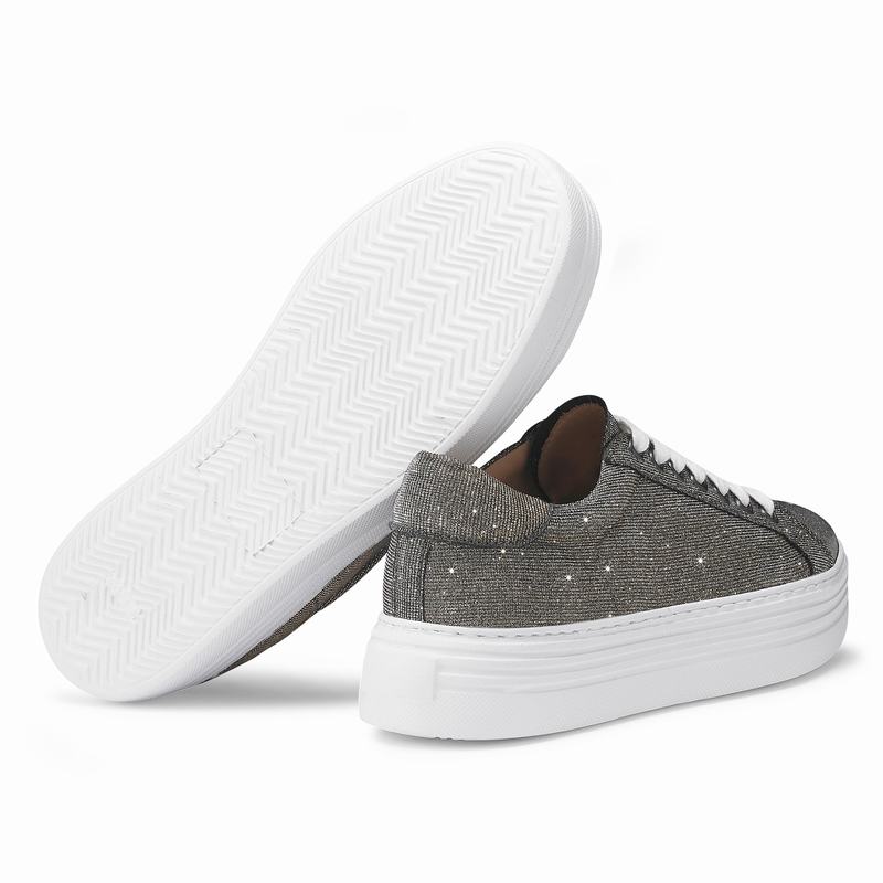 Russell And Bromley Saturn Platform Sneakers Dame Metallic | QYC2480KQ