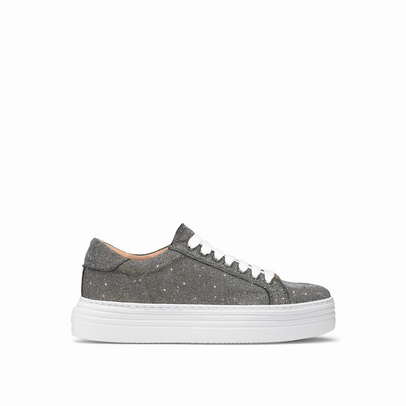 Russell And Bromley Saturn Platform Sneakers Dame Metallic | QYC2480KQ