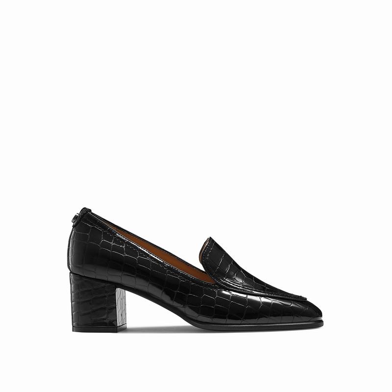 Russell And Bromley Smokey Tøfler Dame Sort | BHI10060RT