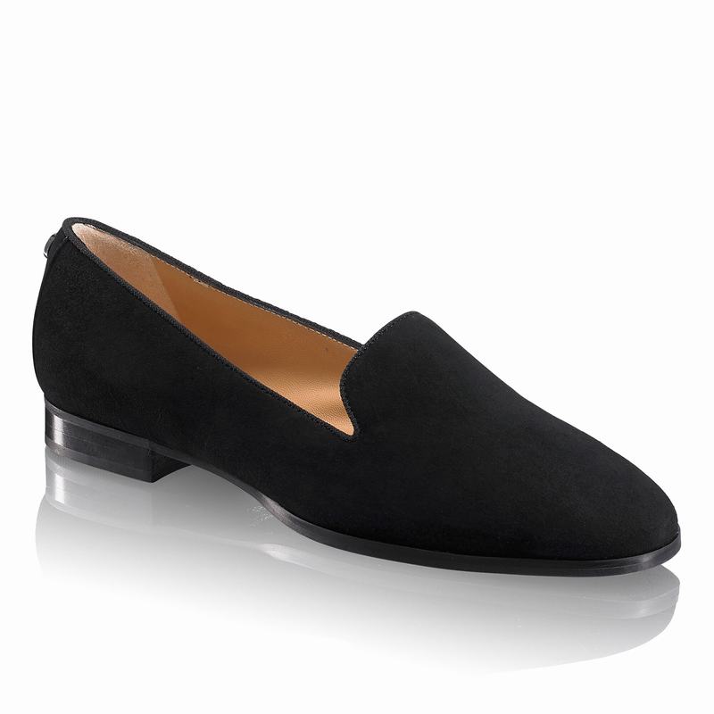 Russell And Bromley Smoking Balletsko Dame Sort | HRV82DT