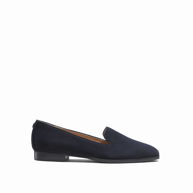 Russell And Bromley Smoking Balletsko Dame Blå | VYK4774UZ