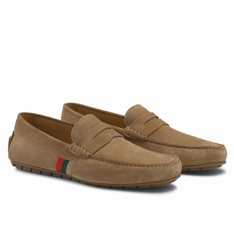 Russell And Bromley Soft Wear Mokkasiner Herre Khaki | AFQ950TL