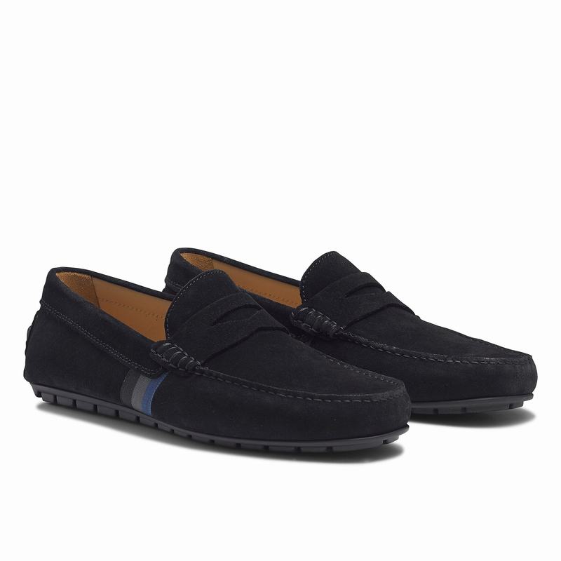 Russell And Bromley Soft Wear Mokkasiner Herre Sort | DVO3493FN