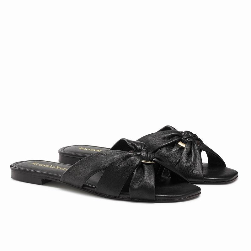 Russell And Bromley Softknot Mules Dame Sort | TZP8242IP