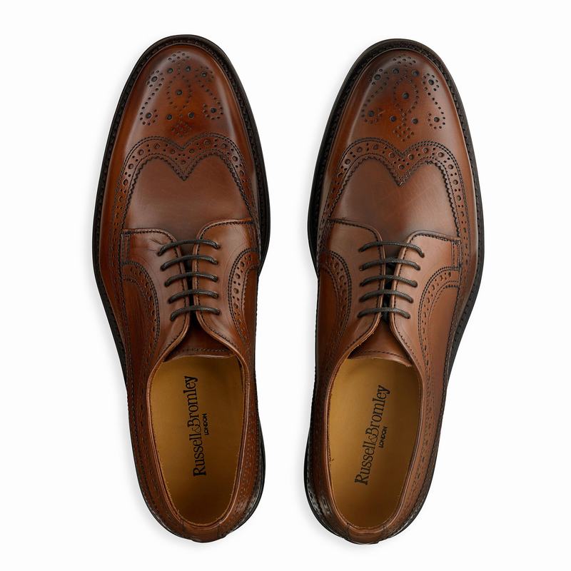 Russell And Bromley Southport Derby Schuhe Herre Brune | RJN6292HG