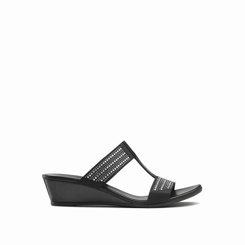 Russell And Bromley Stella Kilehæl Sandaler Dame Sort | XJO3417RW