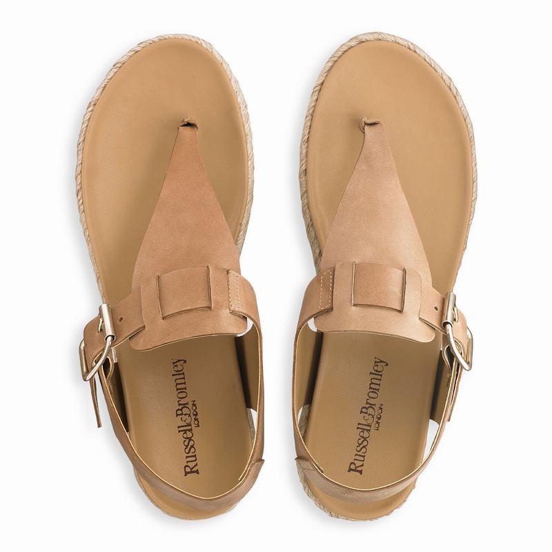 Russell And Bromley Surfside Espadrillos Dame Brune | QBG3952OT