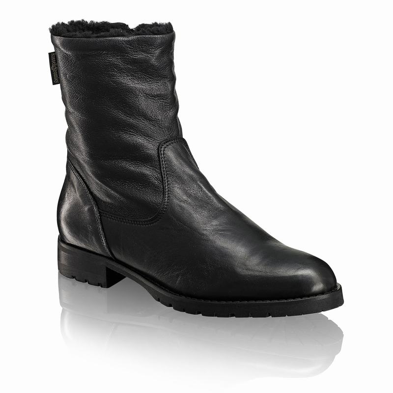 Russell And Bromley Teddy Ankelstøvler Dame Sort | AVG4762BY