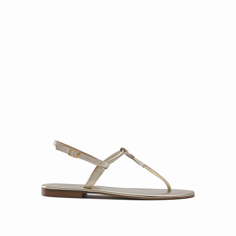 Russell And Bromley Thongbird Sandaler Dame Metallic | UYW698WU