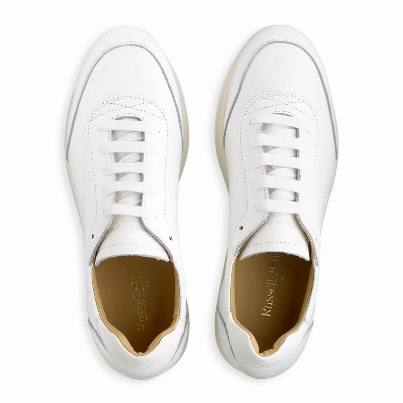 Russell And Bromley Throwback Platform Sneakers Dame Hvide | ICQ435CX