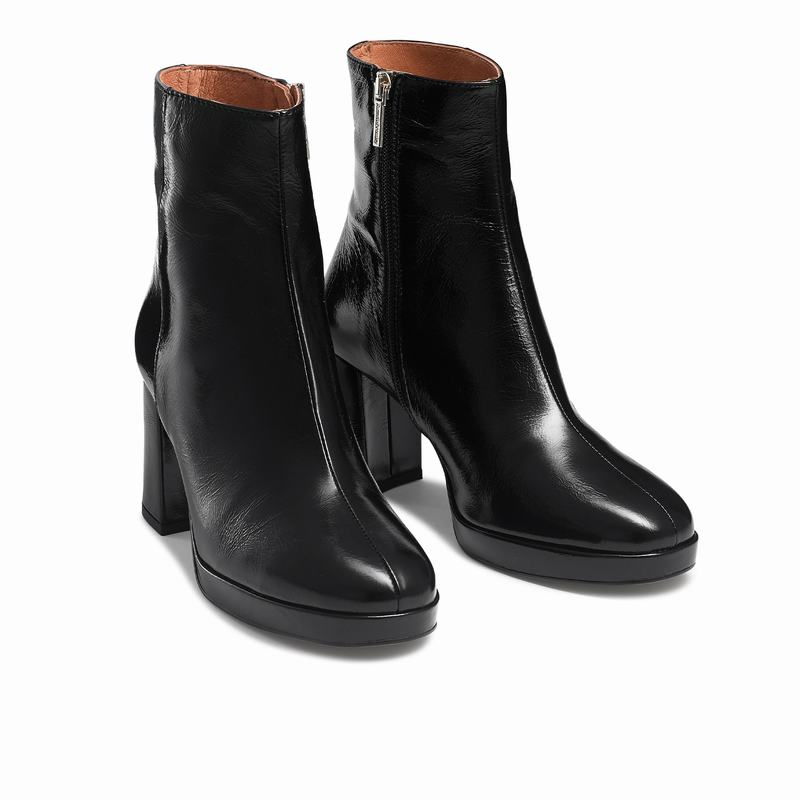 Russell And Bromley Twiggy Ankelstøvler Dame Sort | AKW3867SZ