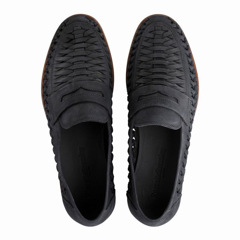 Russell And Bromley Uppercut Slip On Sko Herre Blå | FNO368XH