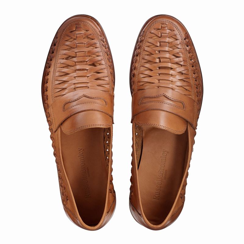 Russell And Bromley Uppercut Slip On Sko Herre Brune | SBY5862RU