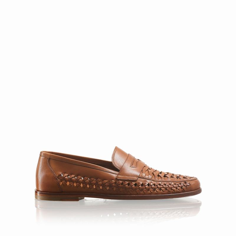 Russell And Bromley Uppercut Slip On Sko Herre Brune | SBY5862RU