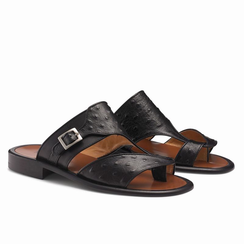 Russell And Bromley Valentia Sandaler Herre Sort | FJZ5481WK