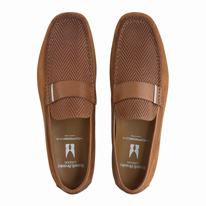 Russell And Bromley Yoga Mokkasiner Herre Brune | MNS7149RT