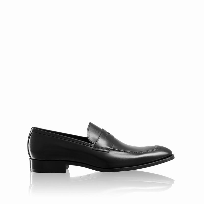 Russell And Bromley Aspen Mokkasiner Herre Sort | GZZ8754ML