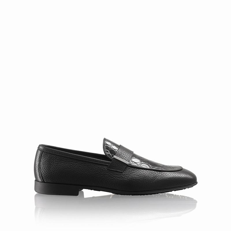 Russell And Bromley Bellagio Slip On Sko Herre Sort | HGS31FU